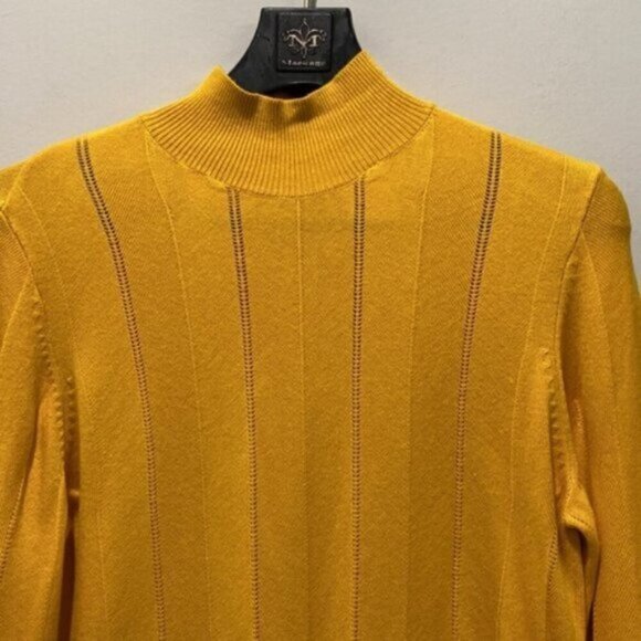 Noisy May Mustard Yellow Long Sleeve Sweater - Picture 3 of 13